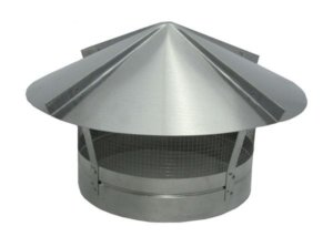 Topdown side view of FAMCO chimney cap.