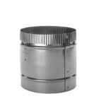 FAMCO Butterfly Backdraft Damper - Galvanized Steel (Side View)