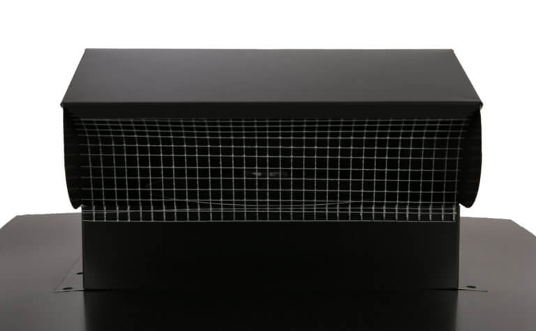 FAMCO Bath Fan / Kitchen Exhaust - Roof Vent with Extension - Painted Steel (Front View)