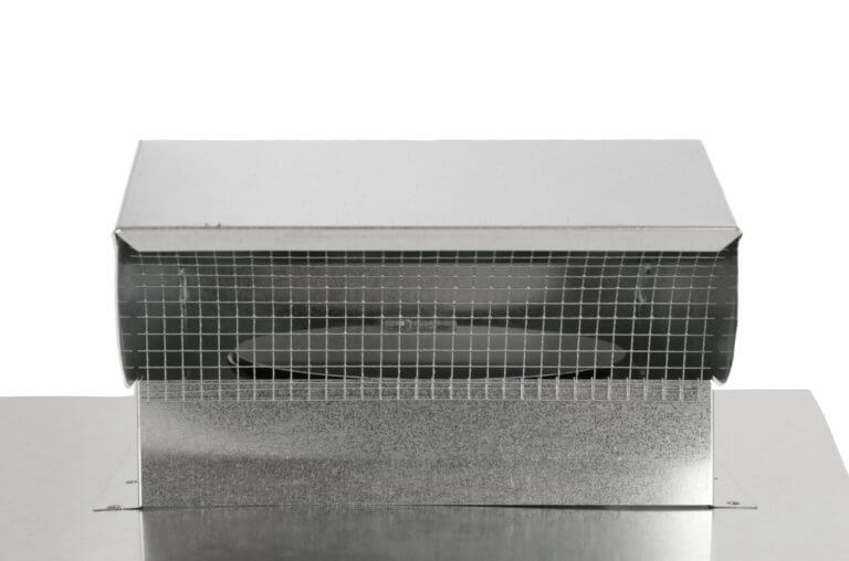 FAMCO Bath Fan / Kitchen Exhaust - Roof Vent with Extension - Galvanized Steel (Front View)