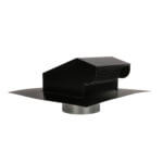 Bath Fan / Kitchen Exhaust - Roof Vent with Extension - Painted - 4 inch, Black