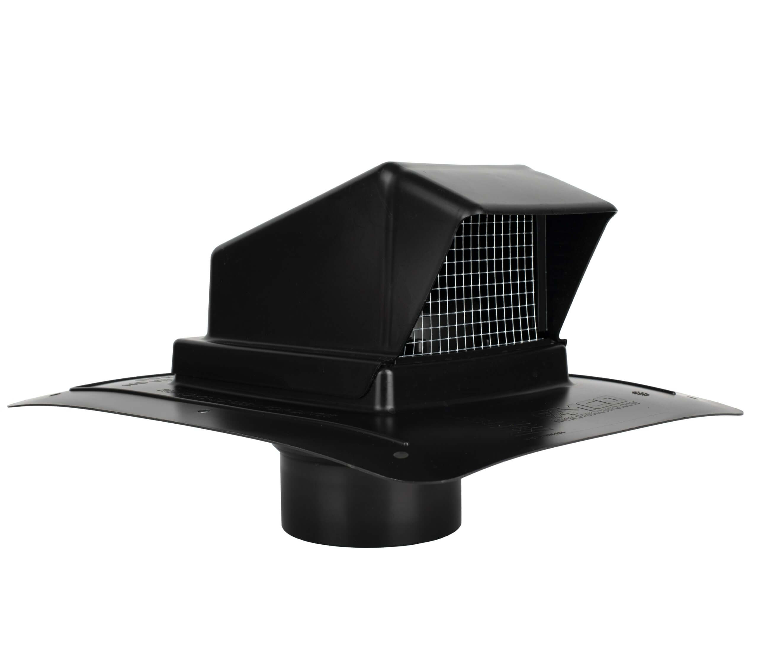 Plastic Bath Fan / Kitchen Exhaust - Roof Vent Black