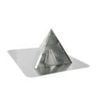 High quality cricket flashing AKA snow splitter. Galvanized steel.