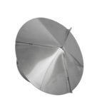 Top-side view of FAMCO Stainless Steel Cone Top Chimney Cap.