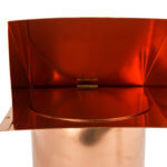 FAMCO Wall Vent with Damper (No Screen) - Copper (Front View)