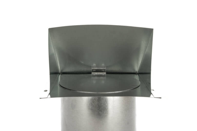FAMCO Wall Vent with Damper (No Screen) - Galvanized Steel (Front View)
