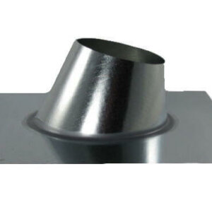 FAMCO Pipe Flashing - Adjustable 0-6/12 Pitch - Galvanized Steel