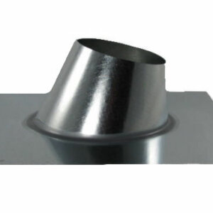 FAMCO B-Vent Pipe Flashing - Adjustable 0-6/12 Pitch (Side) - Galvanized Steel