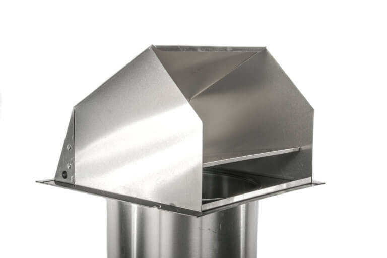 Galvanized steel wall vent with open design for efficient airflow.