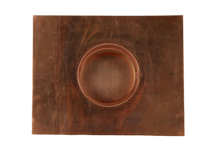 Bottom view of FAMCO J Vent in copper.