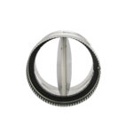 Inside view of FAMCO backdraft damper in galvanized steel.