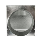Bottom view of FAMCO galvanized wall vent.