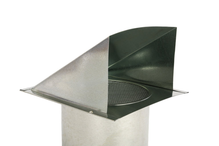 Inside view of FAMCO galvanized wall vent.