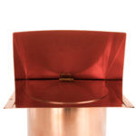 FAMCO Hooded Wall Vent with Screen and Damper - Copper (Front View)