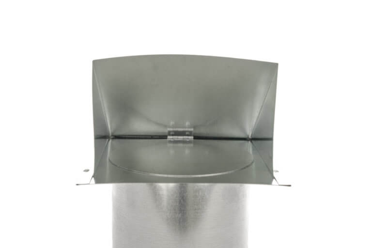 Hooded Wall Vent w/ Screen & Damper - Galvanized | FAMCO