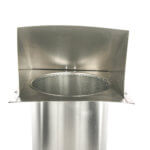 FAMCO Hooded Wall Vent with Screen (No Damper) - Aluminum (Front View)