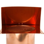 FAMCO Hooded Wall Vent with Screen (No Damper) – Copper (Front View)