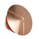 Top view of a Copper Universal Chimney Cap.