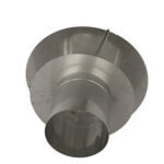 Stainless Steel Universal Chimney Cap shown from below.