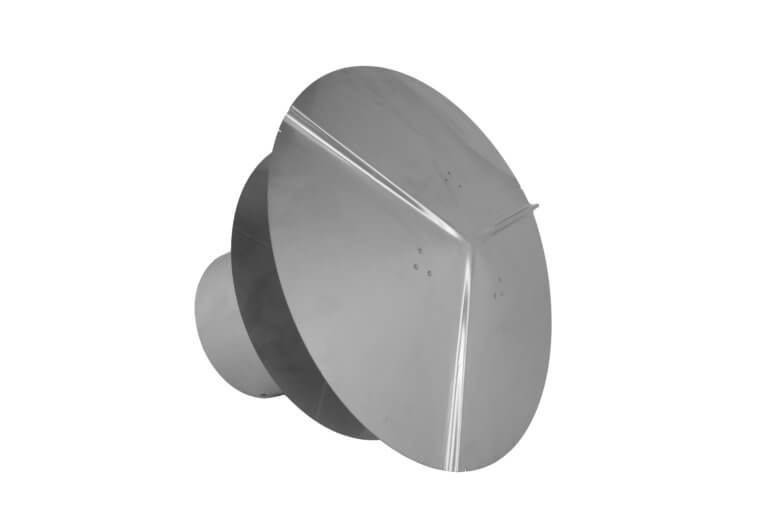 op view of a Stainless Steel Universal Chimney Cap.