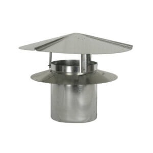 The FAMCO UC universal chimney cap 28 gauge galvanized steel