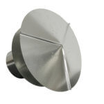 Top view of a Galvanized Universal Chimney Cap.