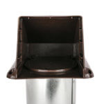 FAMCO Plastic Dryer Vent with Hood and Damper (Front View)