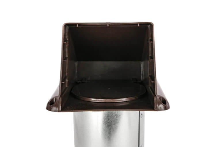 FAMCO Plastic Dryer Vent with Hood and Damper (Front View)