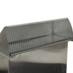 Aluminum rectangular wall vent with screen, 3-1/4 in. x 10 in.