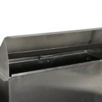 Side angle of 3-1/4 in. x 10 in. aluminum wall vent.