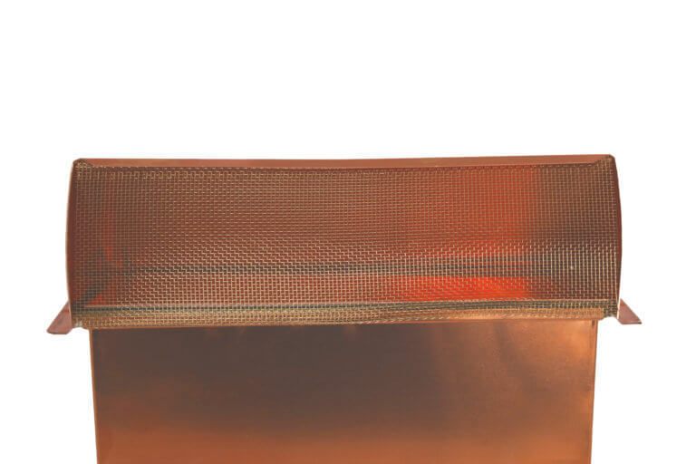 FAMCO Rectangular Wall Vent 3-1/4 in. x 10 in. - Copper (Front View)