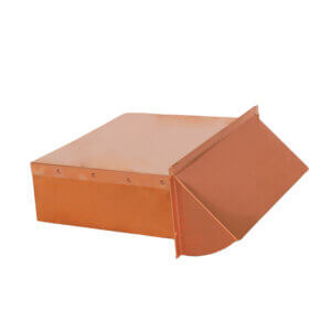 The FAMCO WV310CU rectangular wall vent, copper