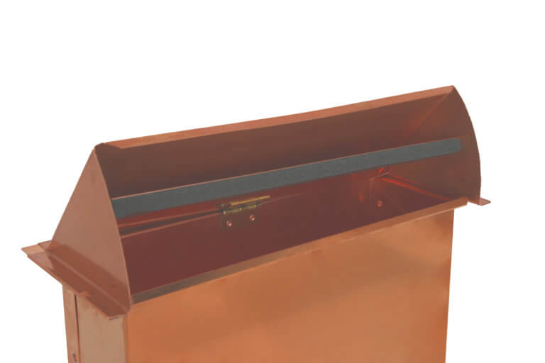 The FAMCO WV310CU rectangular wall vent, copper