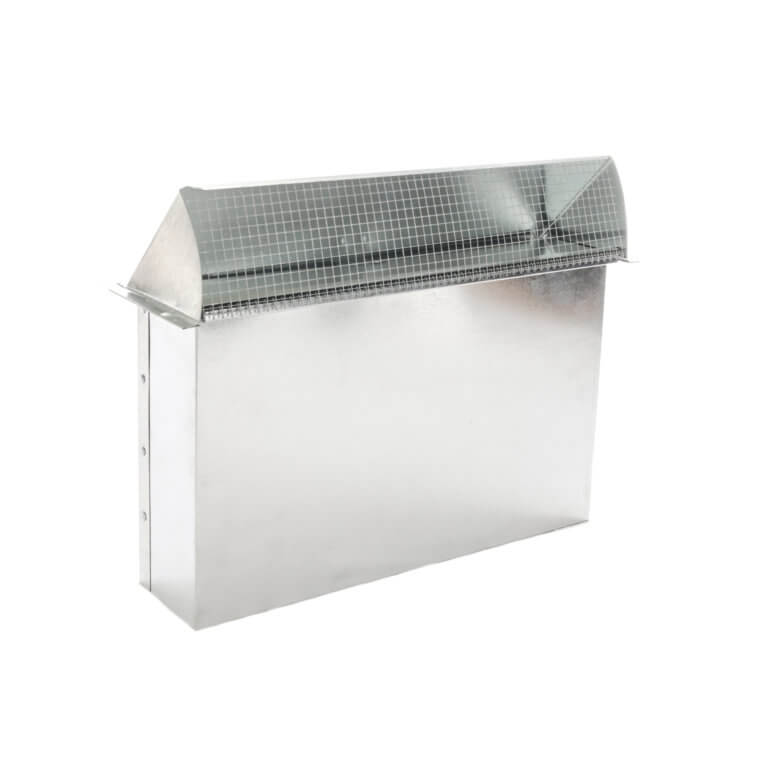Rectangular Wall Vent 3-1/4 x 14, steel