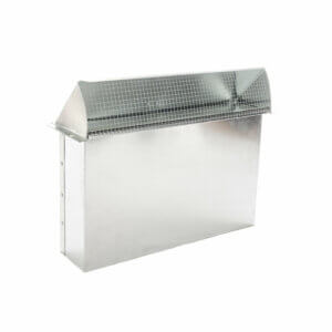Rectangular Wall Vent 3-1/4 x 14, steel