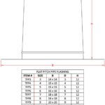 FAMCO Tall Pipe Flashing - Flat Pitch Roof (Specifications)