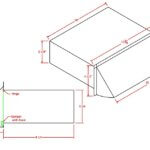 Rectangular Wall Vent 3-1/4 in. x 10 in. - Aluminum-1485