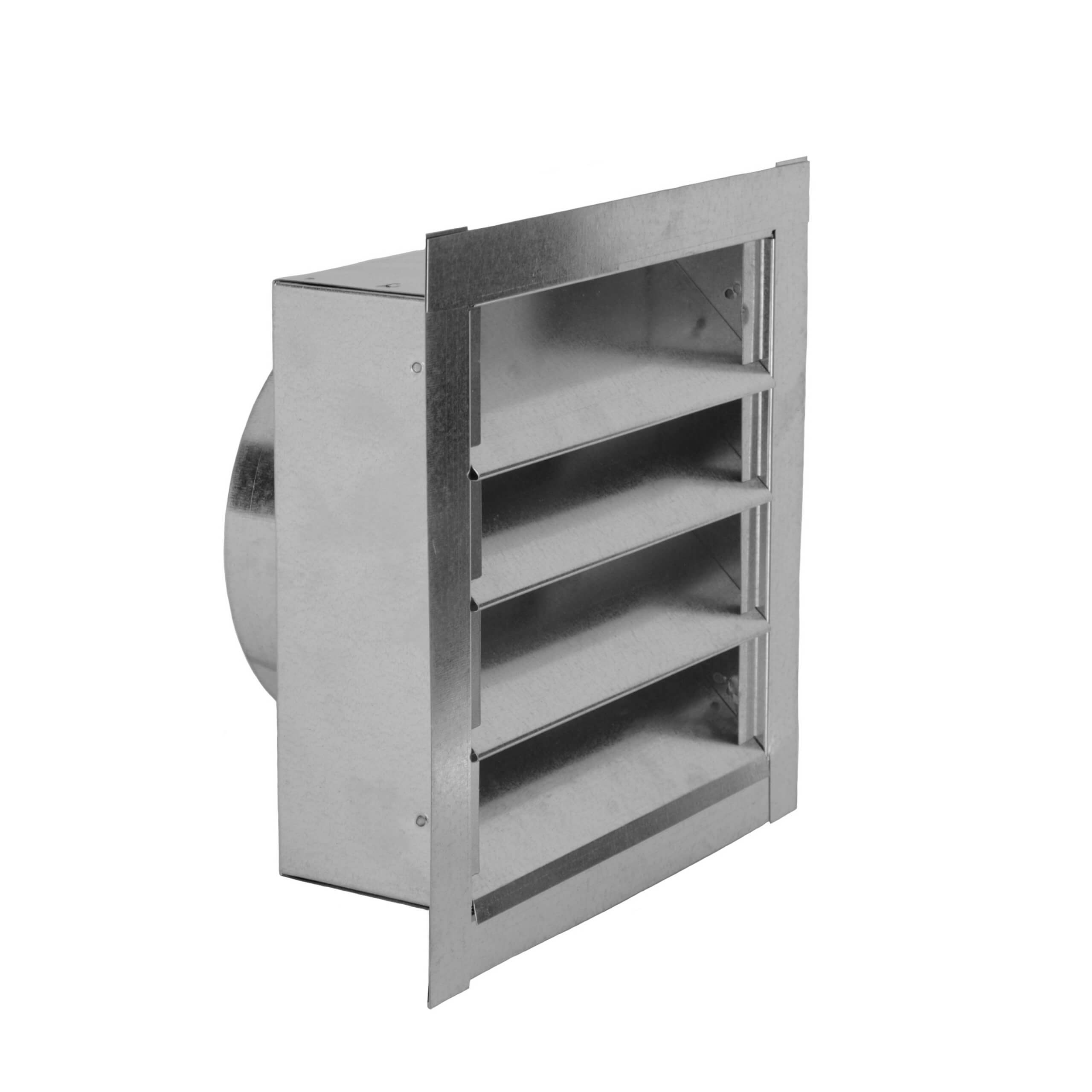 Louvered Gable Vent with Round Transition | FAMCO, image size:2560x2560