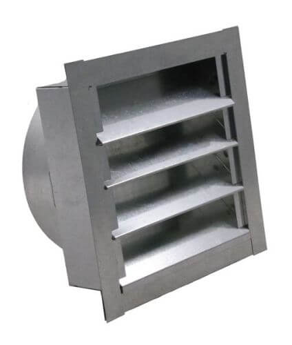 FAMCO Louvered Gable Vent with Round Transition