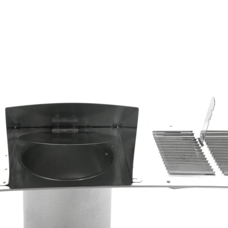 Top of Plumbers Vent featuring an open grill and circular vent.