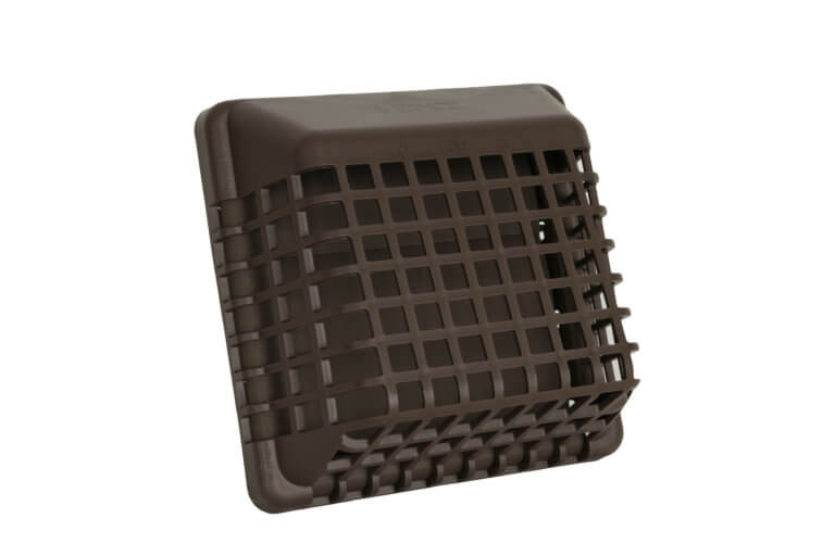 FAMCO Plastic Wall Vent Guard (for use with LH 4" Wall Vents w/ Movable Louvers) (Front View)