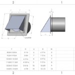 FAMCO Galvanized Steel Hooded Wall Vent Size Chart