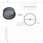 FAMCO Inline Butterfly Backdraft Damper - Galvanized Steel Specifications