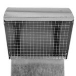 FAMCO Goose Neck Exhaust Roof Vent with Extension - Galvanized Steel (Front View)