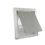 Front view of FAMCO Flush Wall Vent in zinc-aluminum.