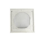 Bottom view of FAMCO Flush Wall Vent.