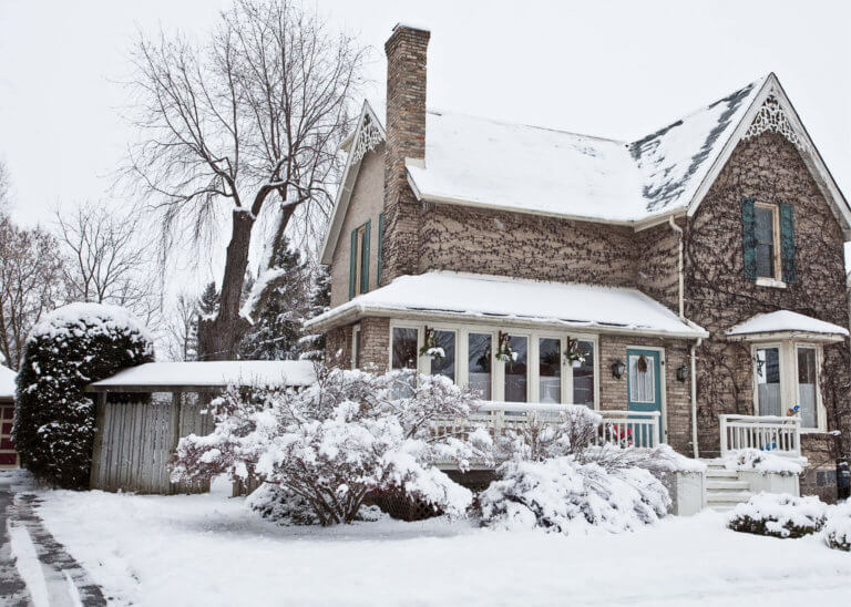 winter home outside