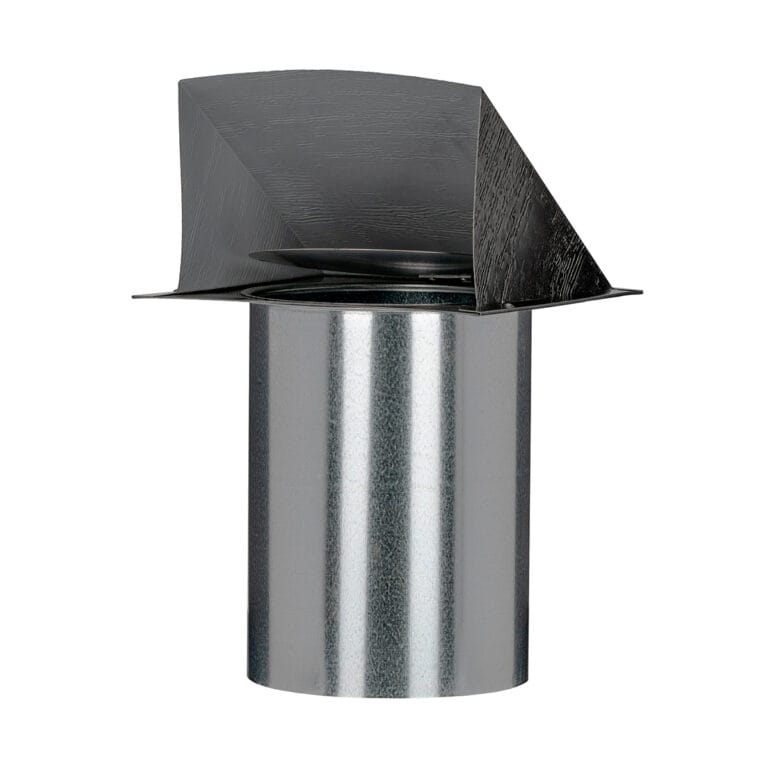 FAMCO Horizontal textured wall vent, painted black