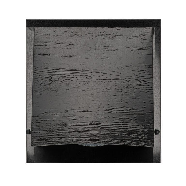 FAMCO Horizontal textured wall vent, painted black