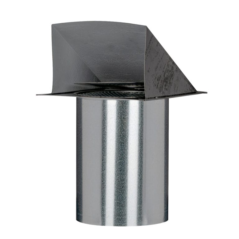 FAMCO Horizontal textured wall vent, painted black